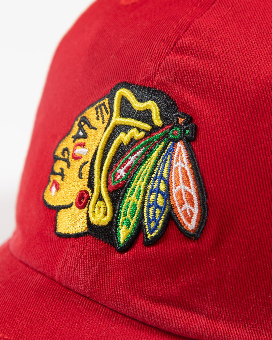 '47 Red Primary Logo Chicago Blackhawks Clean Up Cap