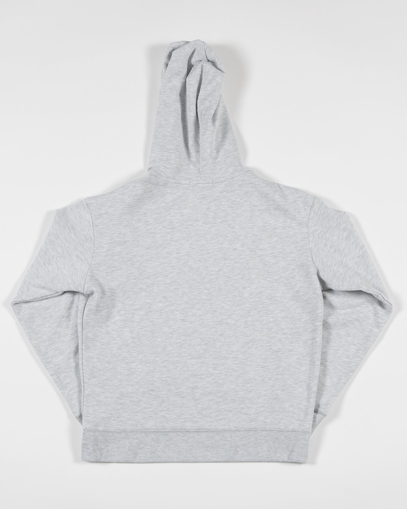 grey '47 brand hoodie with Chicago Blackhawks primary logo and wordmark across front chest - back lay flat