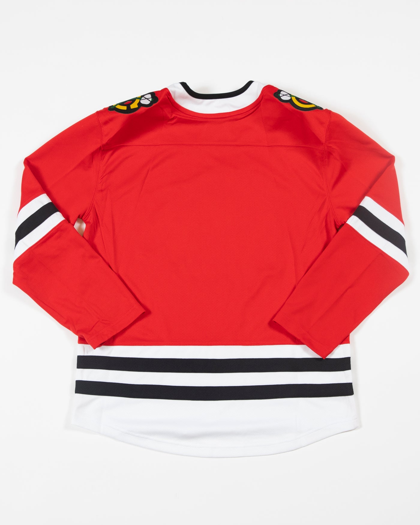 Vintage CCM Mens Red Black Striped Chicago Blackhawks Hockey Jersey Size  Large