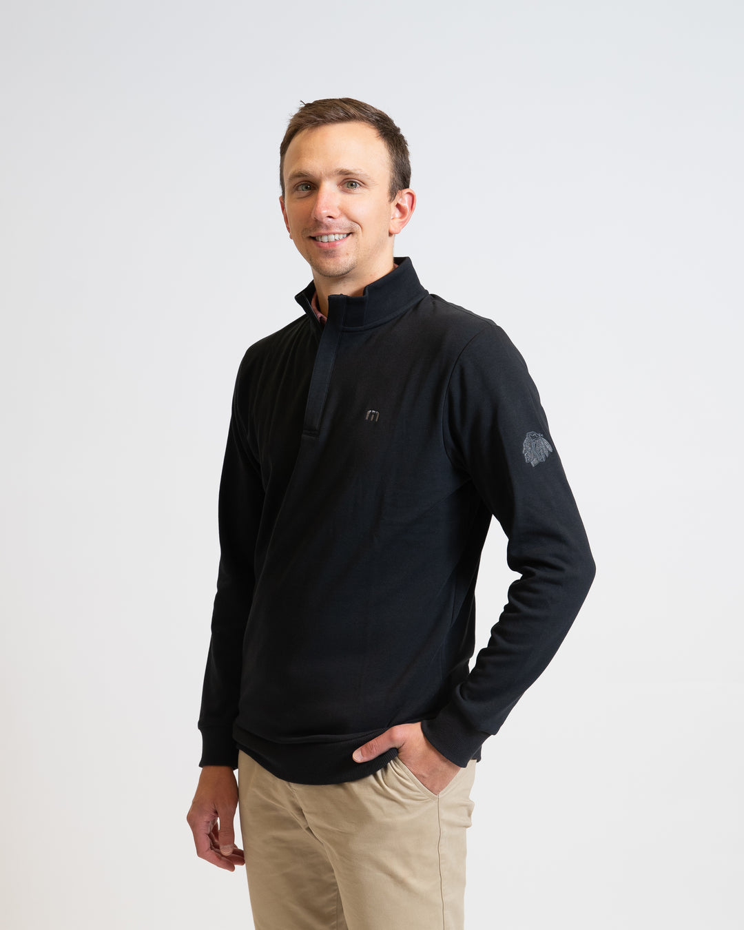 TravisMathew Chicago Blackhawks Cloud Quarter Zip