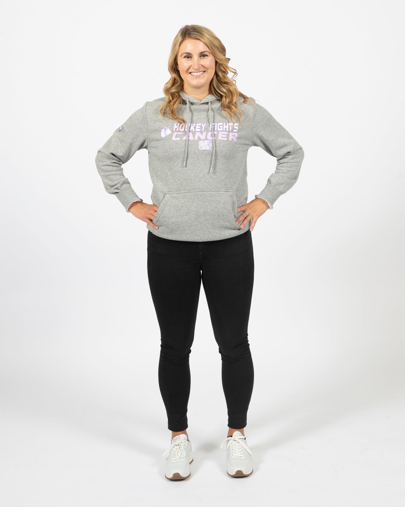 Hockey Fights Cancer Graphic Logo Hoodie