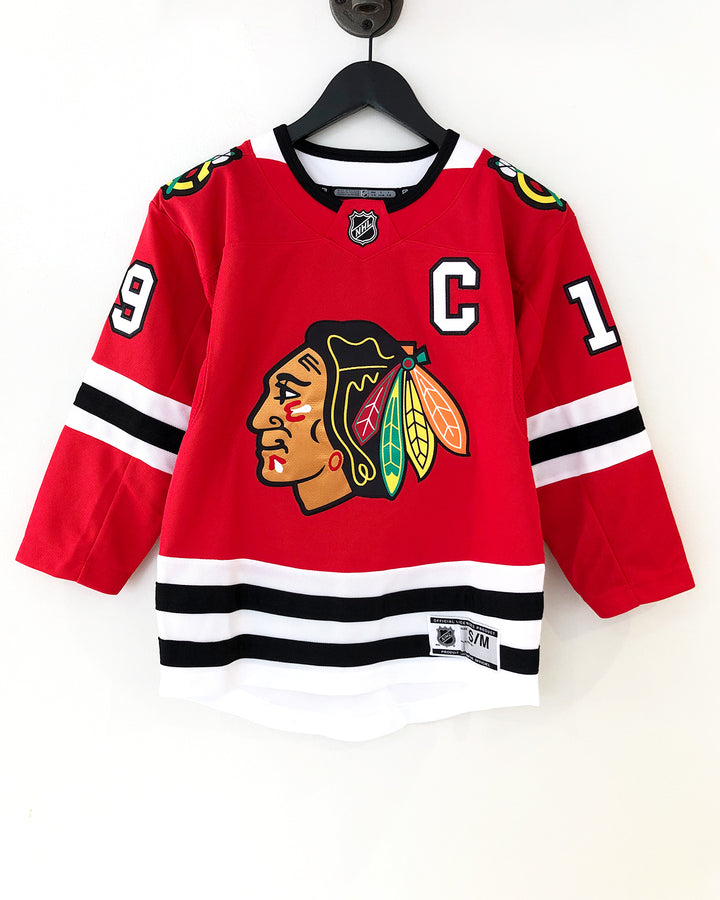 Youth Chicago Blackhawks Jonathan Toews Home Premier Jersey