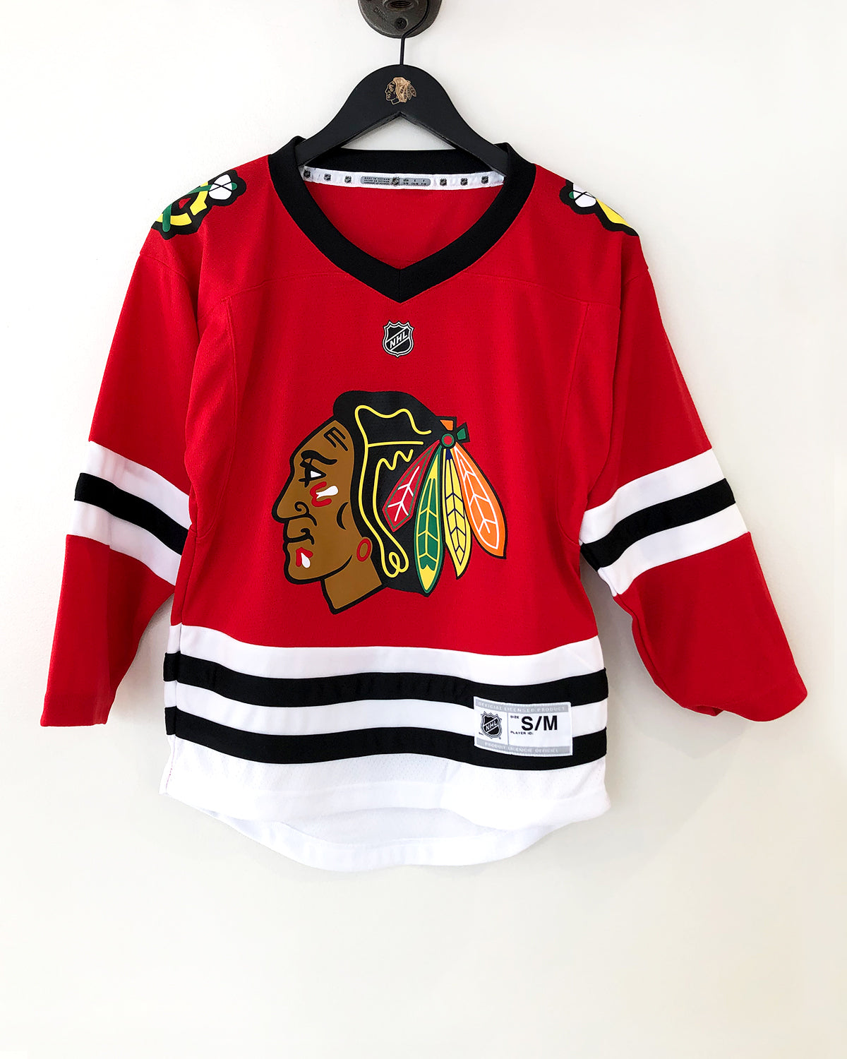 Outerstuff Youth Chicago Blackhawks Blank Home Replica Jersey